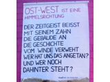 OST-WEST ist eine Hiimmelsrichtung